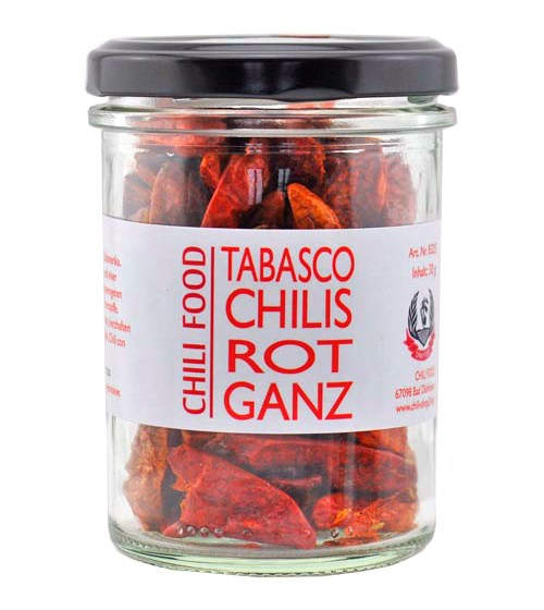 Papryka Tabasco Red suszona w całości 30g Papryka Tabasco Red suszona w całości 30g