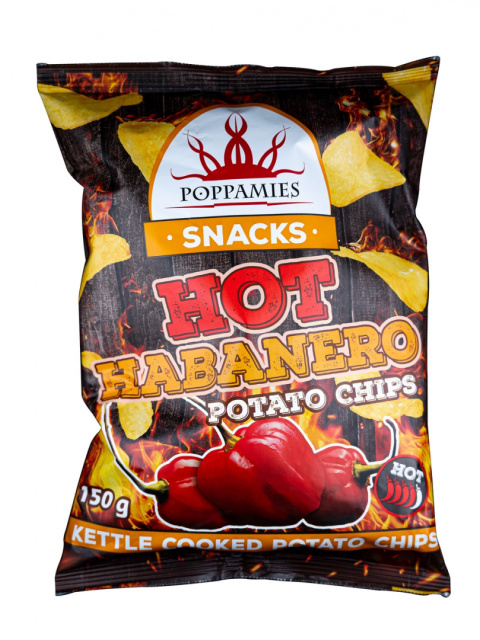 Bardzo ostre Chipsy Poppamies Hot Habanero 150g