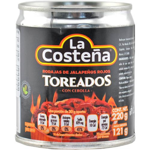 La Costena Toreados smażone czerwone Jalapeno z cebulą 220g La Costena Toreados smażone czerwone Jalapeno z cebulą 220g