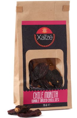 Meksykańska papryka Xatze Chipotle Morita suszona w całości, 75g
