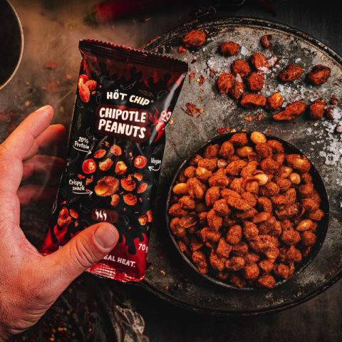 Ostre orzeszki Hot Chip Peanuts CHIPOTLE 70g Ostre orzeszki Hot Chip Peanuts CHIPOTLE 70g