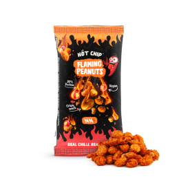 Ostre orzeszki Hot Chip Flaming Peanuts 70g