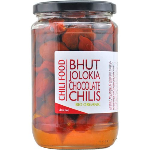 Papryka Bhut Jolokia Chocolate marynowana w zalewie 200g Papryka Bhut Jolokia Chocolate marynowana w zalewie 200g