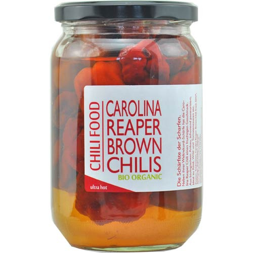 Papryka Carolina Reaper BROWN marynowana w zalewie 200g Papryka Carolina Reaper BROWN marynowana w zalewie 200g