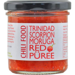 Puree z papryki Trinidad Scorpion Moruga RED Superhot BIO ORGANIC 130g