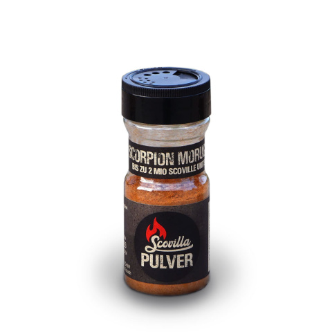 Scovilla papryka Trinidad Scorpion suszona w proszku 50g SHAKER Scovilla papryka Trinidad Scorpion suszona w proszku 50g SHAKER