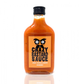 Ostry sos Crazy Bastard Ghost Pepper & Mango DUŻA BUTLA 200ml