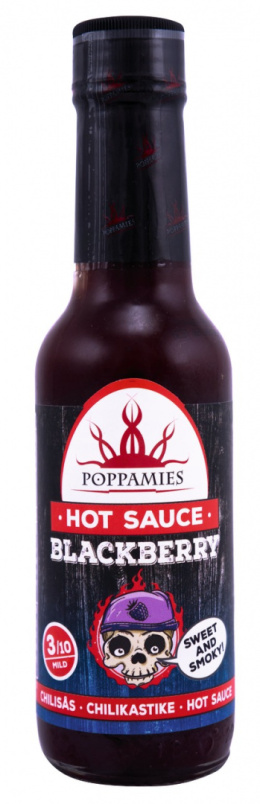 Ostry sos Poppamies Blackberry z jeżynami 150ml