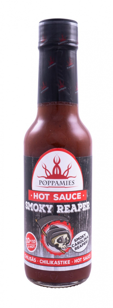 Ostry sos Poppamies Smoky Reaper z Carolina Reaper 150ml Ostry sos Poppamies Smoky Reaper z Carolina Reaper 150ml