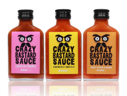 Zestaw ostrych sosów chili Crazy Bastard - BEST SELLERS 3x100ml [ŻÓŁTY]