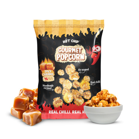Popcorn Hot Chip Spicy Caramel z Habanero i karmelem, 120g Popcorn Hot Chip Spicy Caramel z Habanero i karmelem, 120g
