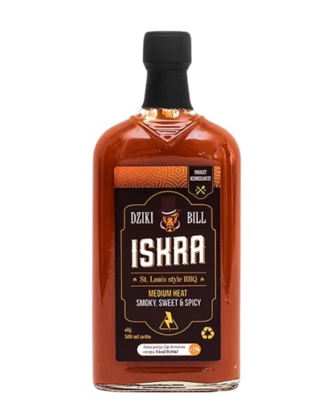 Sos Dziki Bill Iskra BBQ DUŻA BUTLA 500ml Sos Dziki Bill Iskra BBQ DUŻA BUTLA 500ml