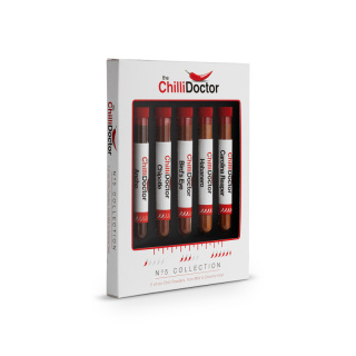 Zestaw prezentowy 5 ostrych papryk w proszku Chilli Doctor, 5x9g