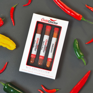 Zestaw prezentowy 3 ostrych papryk w proszku Chilli Doctor, 3x9g