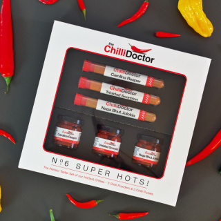 Zestaw SUPERHOTS Chilli Doctor ekstremalnie ostre chilli 3x9g + 3x40g