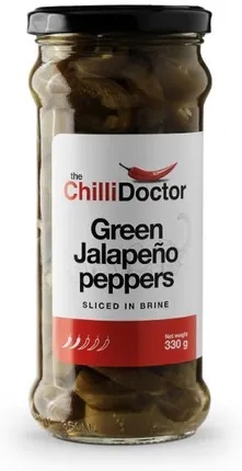 Papryka chili Jalapeno GREEN krojona i marynowana w zalewie, 330g